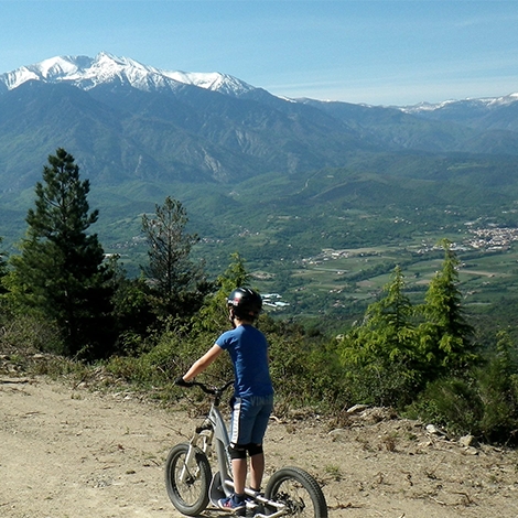 Descente en trottinette